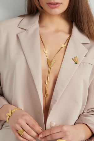 long necklace with hearts all over h5 Picture3